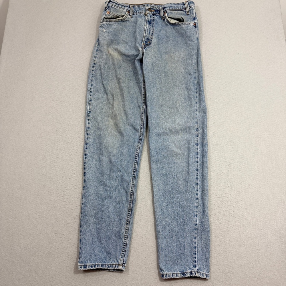 Vintage Levis 550 Jeans Men's 34x34 Blue Relaxed Fit Tapered Leg Orange Tab USA